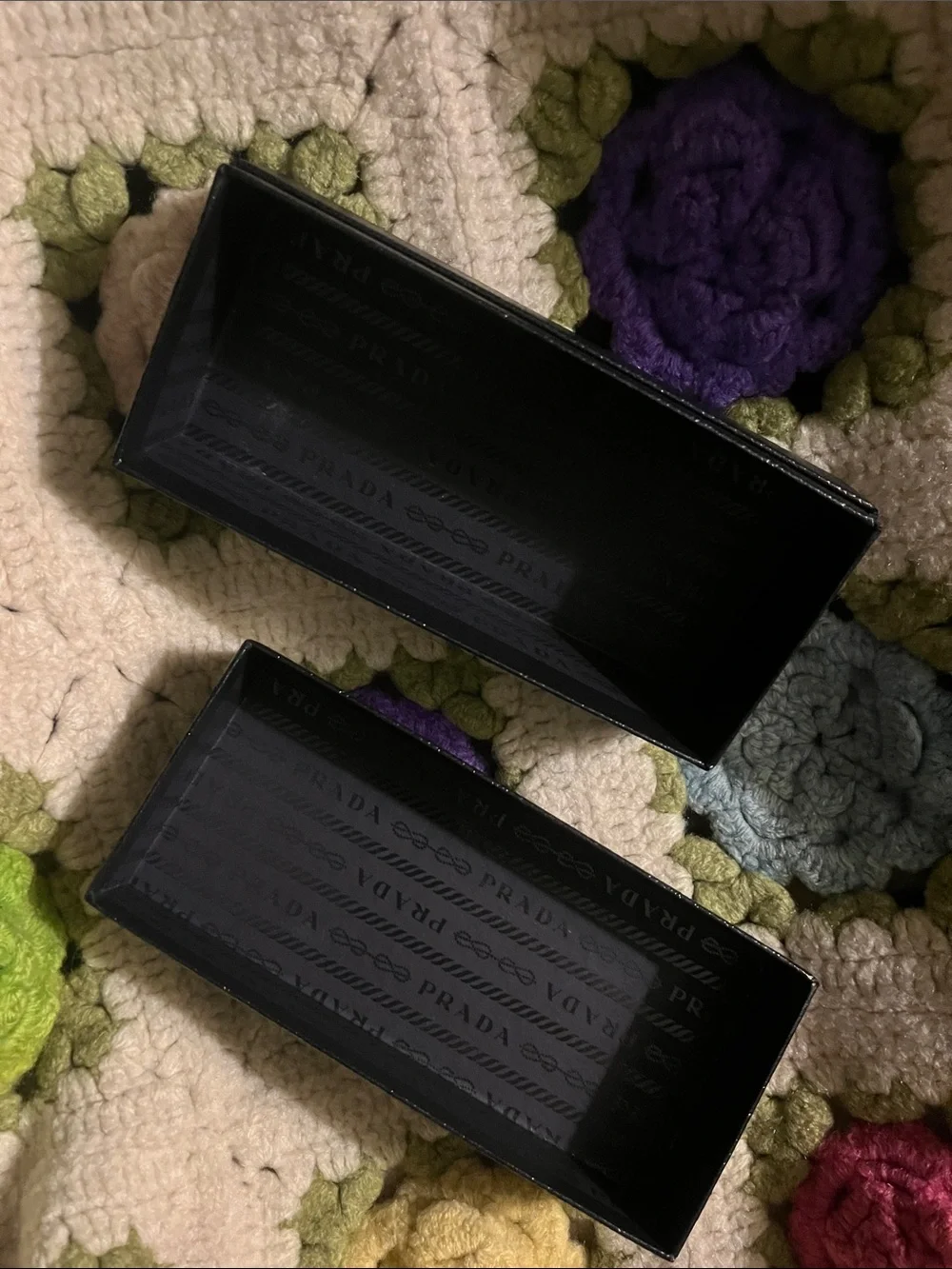 Prada Black Box with Silver Logo